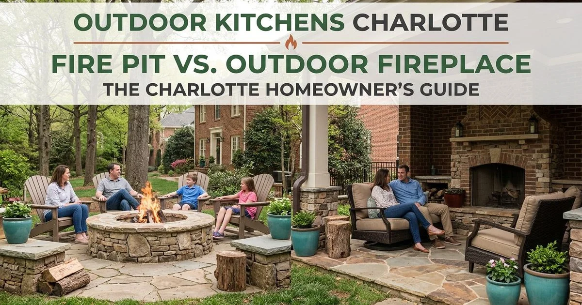 Fire Pit vs Outdoor Fireplace: Which Is Right for Your Charlotte Backyard?